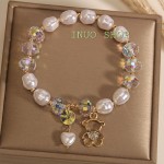 Pulsera de cristales con dijes